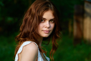 Naklejka premium portrait of young woman