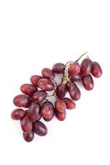 Bunch of fresh ripe juicy grapes on white