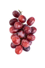 Bunch of fresh ripe juicy grapes on white