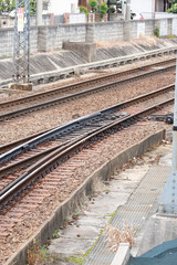 Fototapeta premium 片開き分岐線路