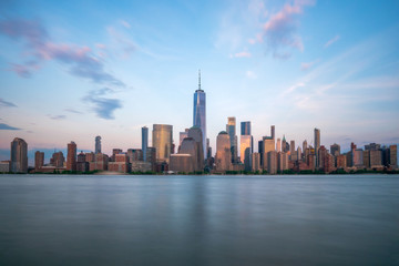 Naklejka premium New York City Manhattan Skyline from New Jersey