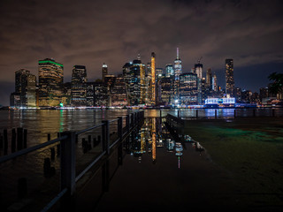 Fototapeta premium new york city at night