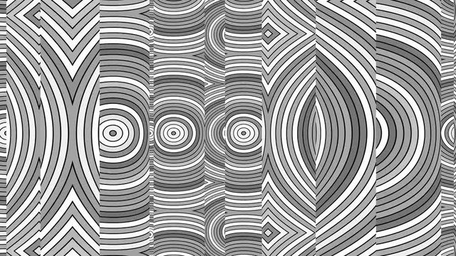 Concentric Collage Looping Pattern