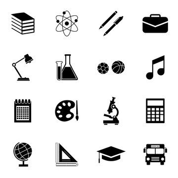 school equipment icon vector design symbol