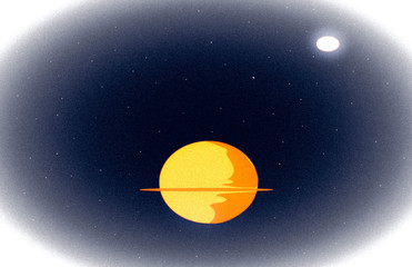 Fototapeta na wymiar sun in space