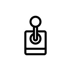 Game joystick icon vector. Thin line sign. Isolated contour symbol illustration © vectorwin