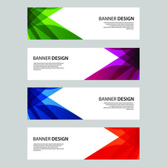 Fototapeta premium Vector Abstract design banner web template