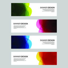 Fototapeta premium Vector Abstract design banner web template