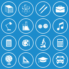 school equipment icon vector design symbol