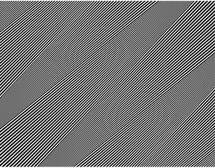  Digital image with a psychedelic stripes Wave design black and white. Optical art background. Texture with wavy, curves lines. Vector illustration