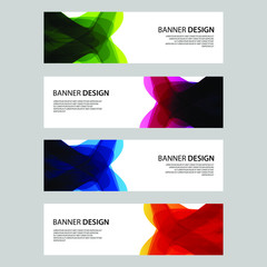 Fototapeta premium Vector Abstract design banner web template