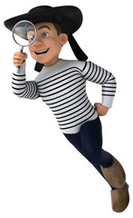 Fun 3d cartoon breton character