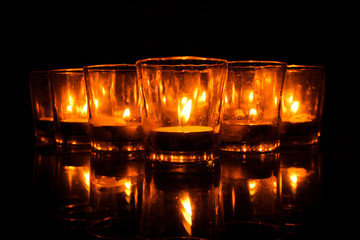 Candle light dinner