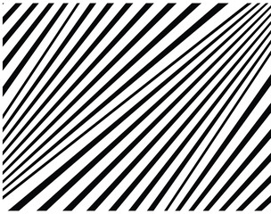  Digital image with a psychedelic stripes Wave design black and white. Optical art background. Texture with wavy, curves lines. Vector illustration