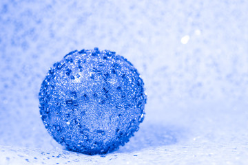 Christmas light background with Christmas balls.