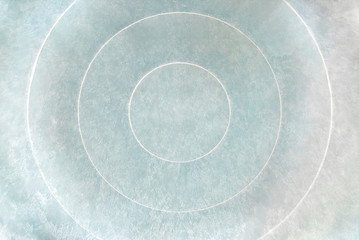 Household product made of (PET) polyethylene plastic with concentric circles on the surface. The concept of environmental protection from pollution by plastic waste.The texture is similar to ice frost