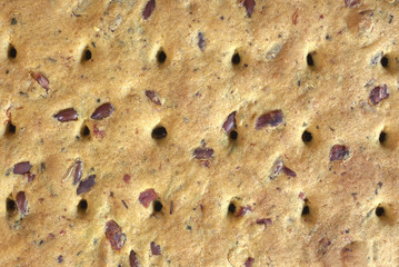 Natural healthy food. Cereal biscuits with flax seeds. Background texture macro.