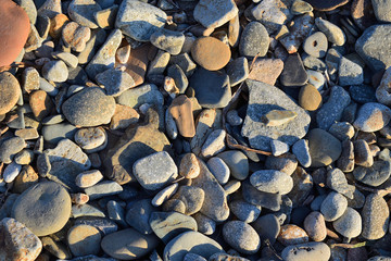 gravel on Marmaros beach - turkish aegean island Gokceada (Imbros)