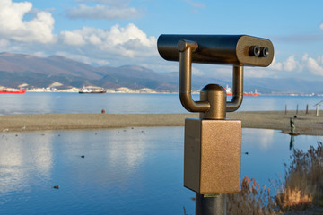 binoculars on the bridge