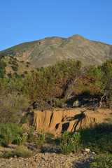 Obraz premium Landscape from Marmaros beach - turkish aegean island Gokceada (Imbros)