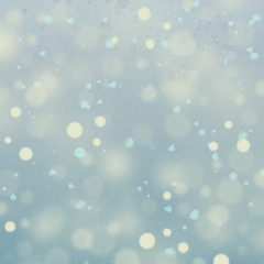 Fototapeta na wymiar Winter background with snowfall