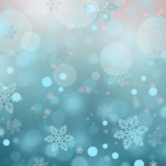 Christmas background with snowflakes