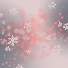 Christmas background with snowflakes