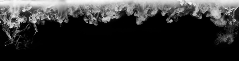 Abstract smoke on a dark background .