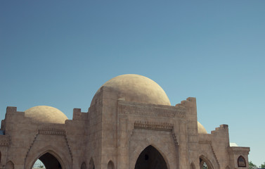 Beautiful muslim mosque on a sunny day