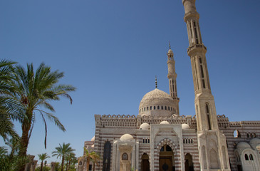 Spectacular landscape with muslim mosque