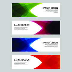 Fototapeta premium Vector Abstract design banner web template