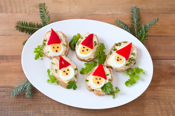 Weihnachtsmann- Brote