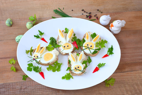 Butterbrote mit Osterhasen