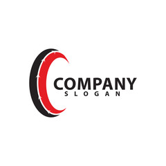 Tyre company and tyre shop vector logo design
