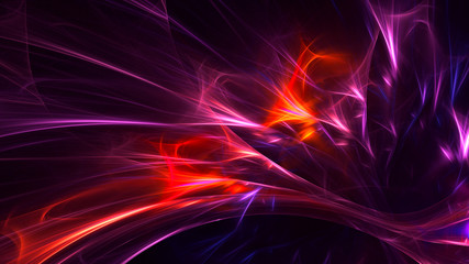Fractal 3D rendering abstract light background
