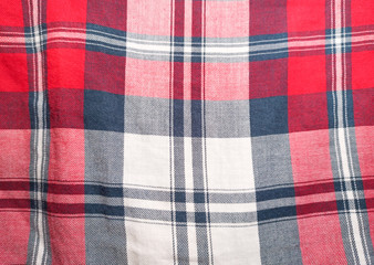 Checked cloth texture background. Material for clothes.