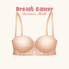 illustration of Breast Cancer postcard