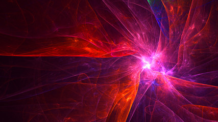 Fractal 3D rendering abstract light background