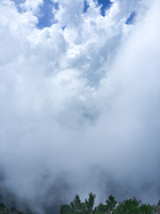 Beautiful White clouds - nature background 