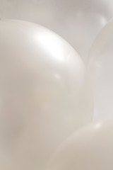 white balloons on white background