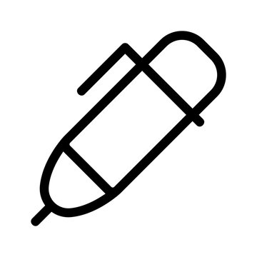 recommend clip art: Pen icon vector. Thin line sign. Isolated contour symbol illustration