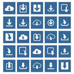download icon set vector design symbol