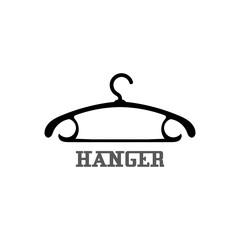 Hanger cloth icon flat design concept vector template