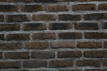 A brown Dublin brick wall in ireland