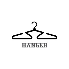 Hanger cloth icon flat design concept vector template