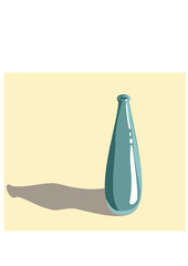 Vector illustration of glass bottle