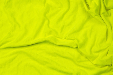 .The yellow fabric is blank with the stripes background.