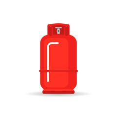 Gas cylinder vector tank. Lpg propane bottle icon container. Vector