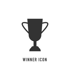Winner Icon in trendy flat style. Vector sign