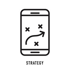 strategy thin line vector icon